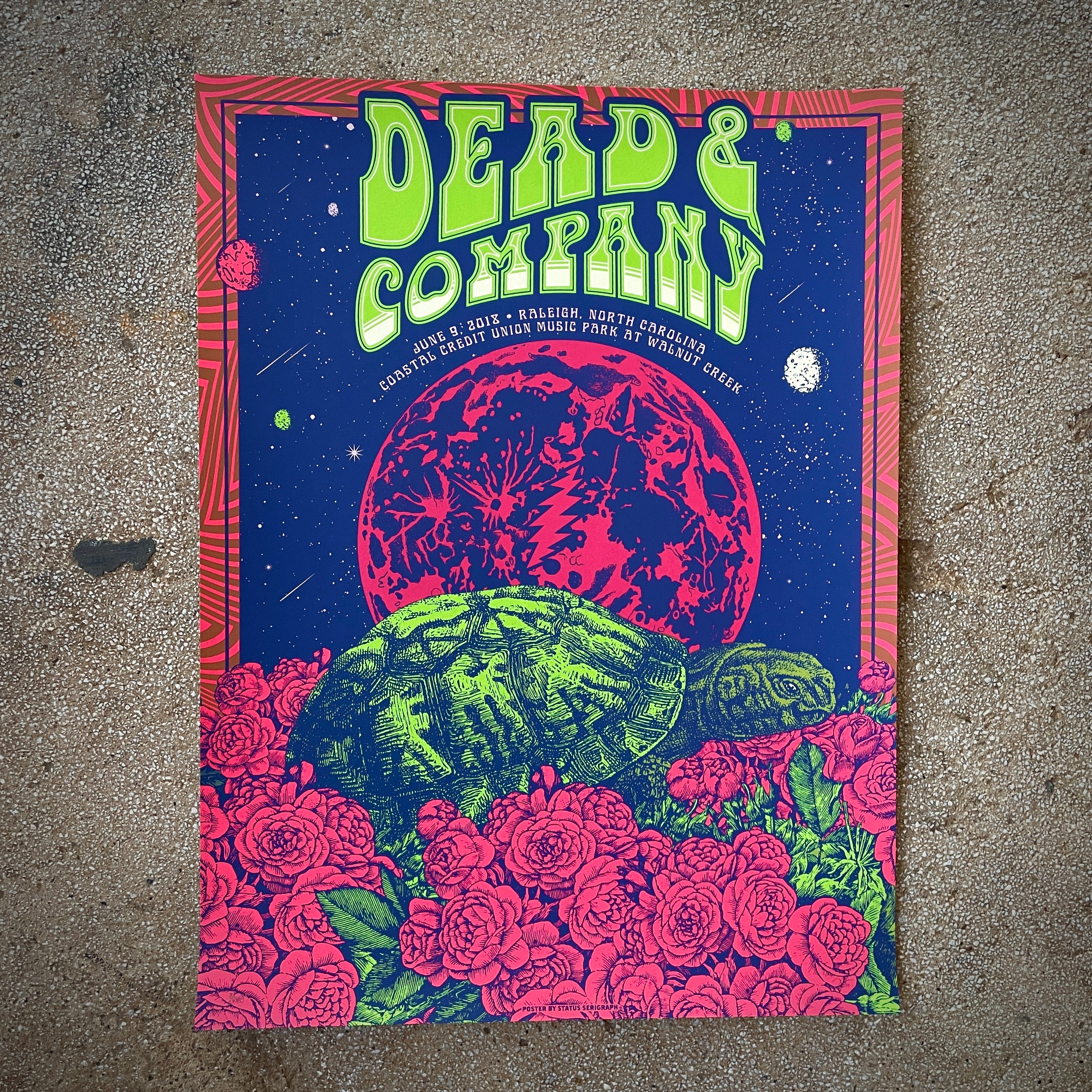 Dead & Company 2018 summer VIP限定ポスター Dead & Company - Raleigh 2018 – Status Serigraph