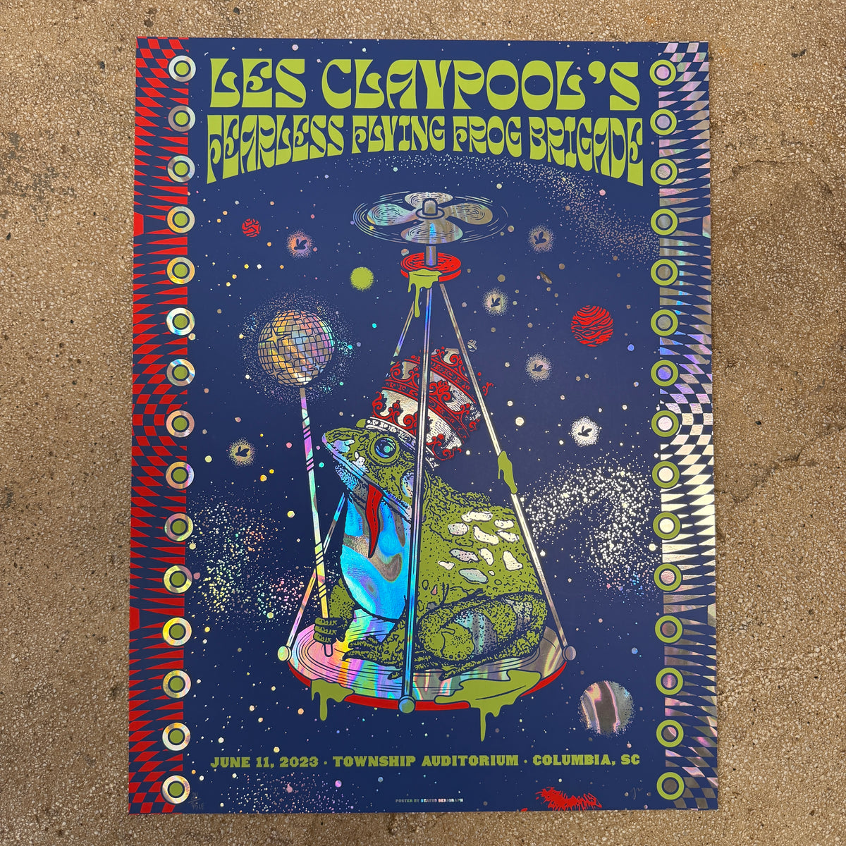 Les Claypool - Columbia SC 2023 Rainbow Foil (Scratch N' Dent)
