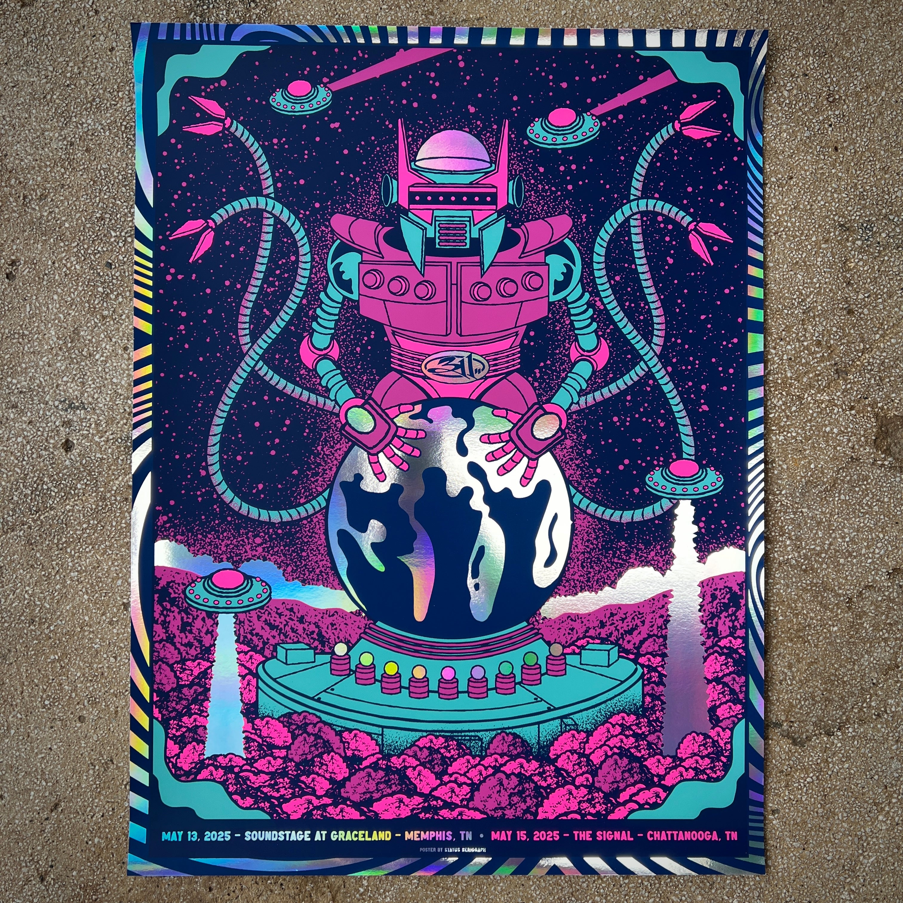 チカーノ ギャング / graphic poster Ken Taylor - 2011 - Soundgarden @ UIC Pavillion In Chicago