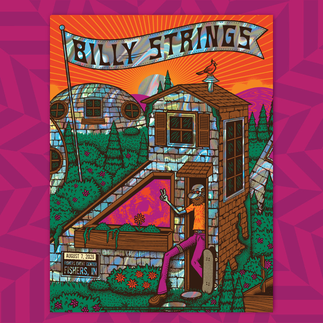 Billy Strings - Fishers 2026 Matching Numbered Set (Lava Foil)