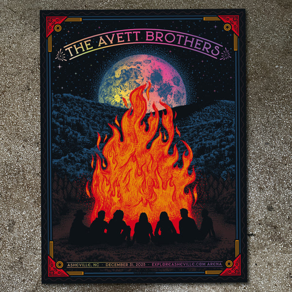 The Avett Brothers - NYE Asheville 2025 (Rainbow Foil)