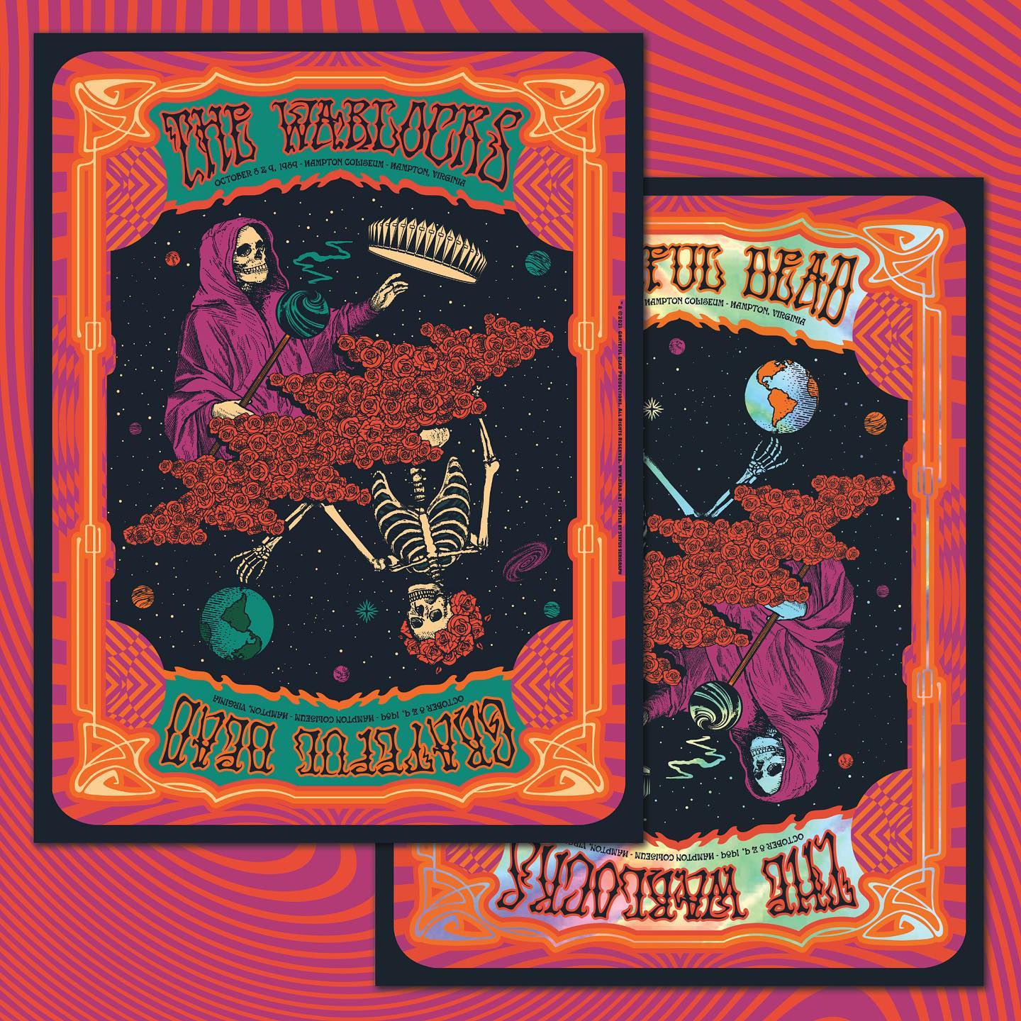 GRATEFUL DEAD MILESTONE #7 - Warlocks 89 - Matching Set