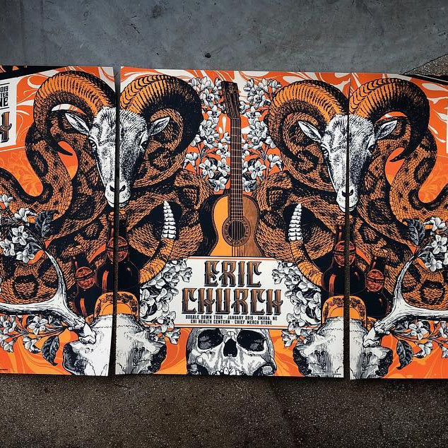 Eric Church-Omaha 2019 (Matching Set) (RARE & LONG SOLD OUT!)
