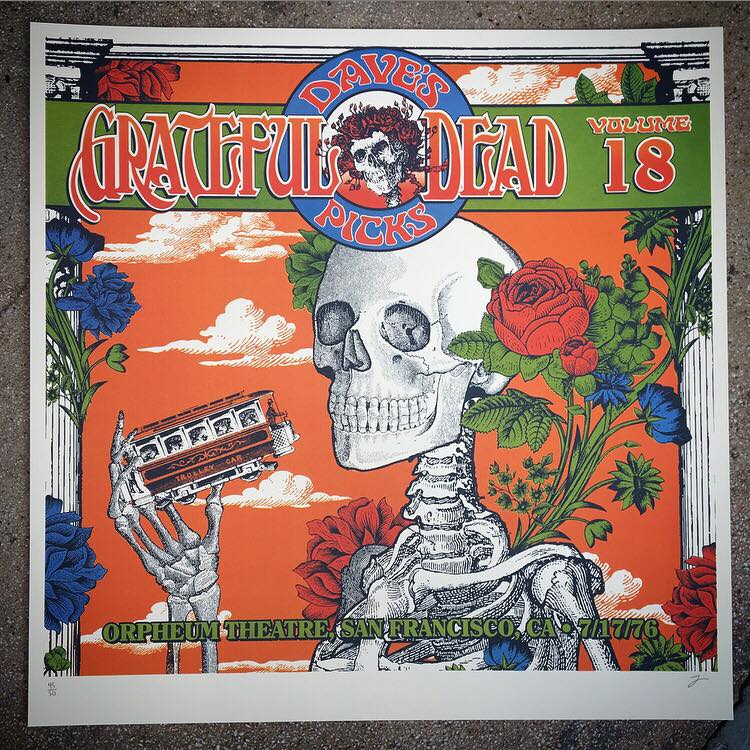 Grateful Dead Dave's Picks 2016 Print Set