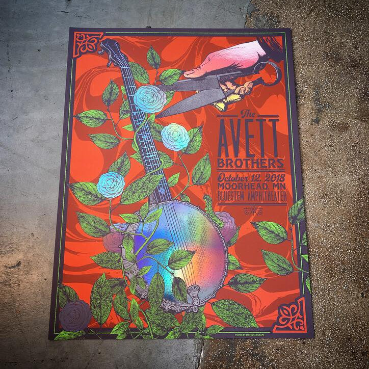 Avett Brothers- Moorehead MN 19 (Rainbow Foil)