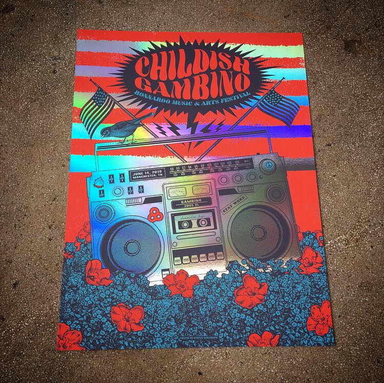 Childish Gambino - Bonnaroo 2019 (Rainbow Foil)