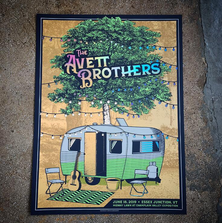 Avett Brothers- Essex Junction, VT (Rainbow Foil)