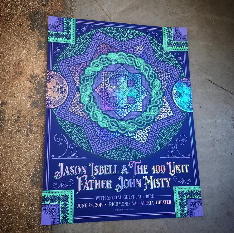 Jason Isbell & Father John Misty - Richmond 2019 (Rainbow Foil) LAST ONE!!!