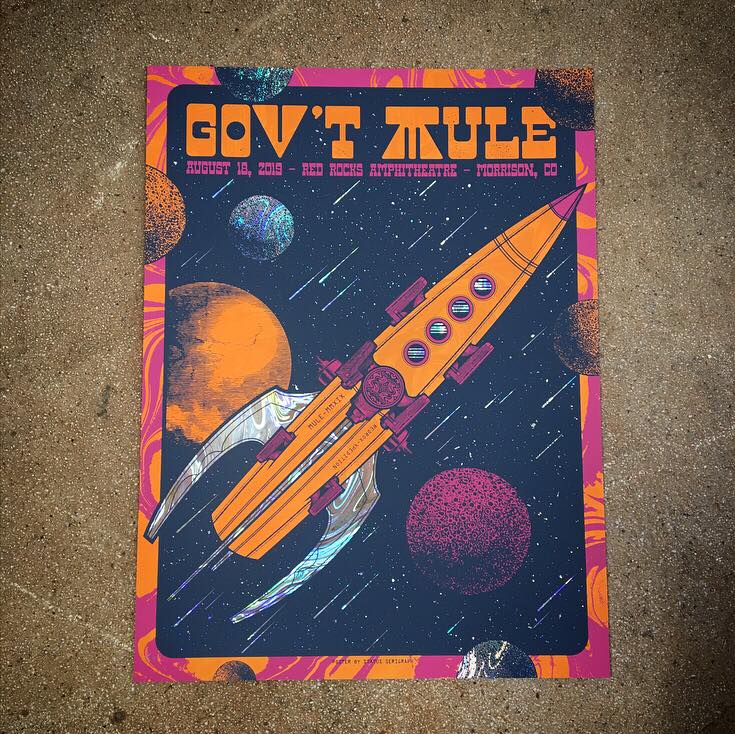 Govt Mule - Red Rocks 19 (Swirl Foil)