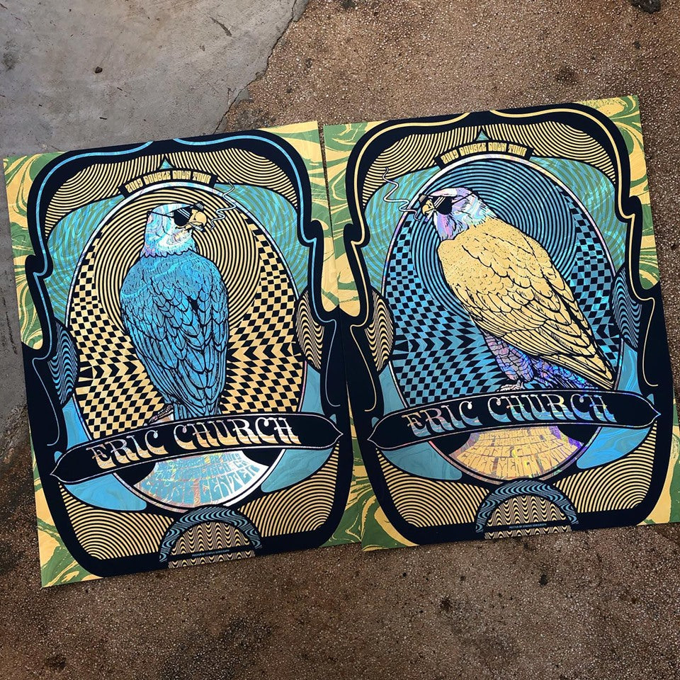 Eric Church - San Francisco 19 Set (Swirl Foil)