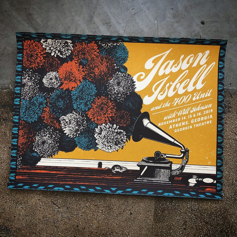 Jason Isbell - Athens GA 2019 ONE LEFT!!!!