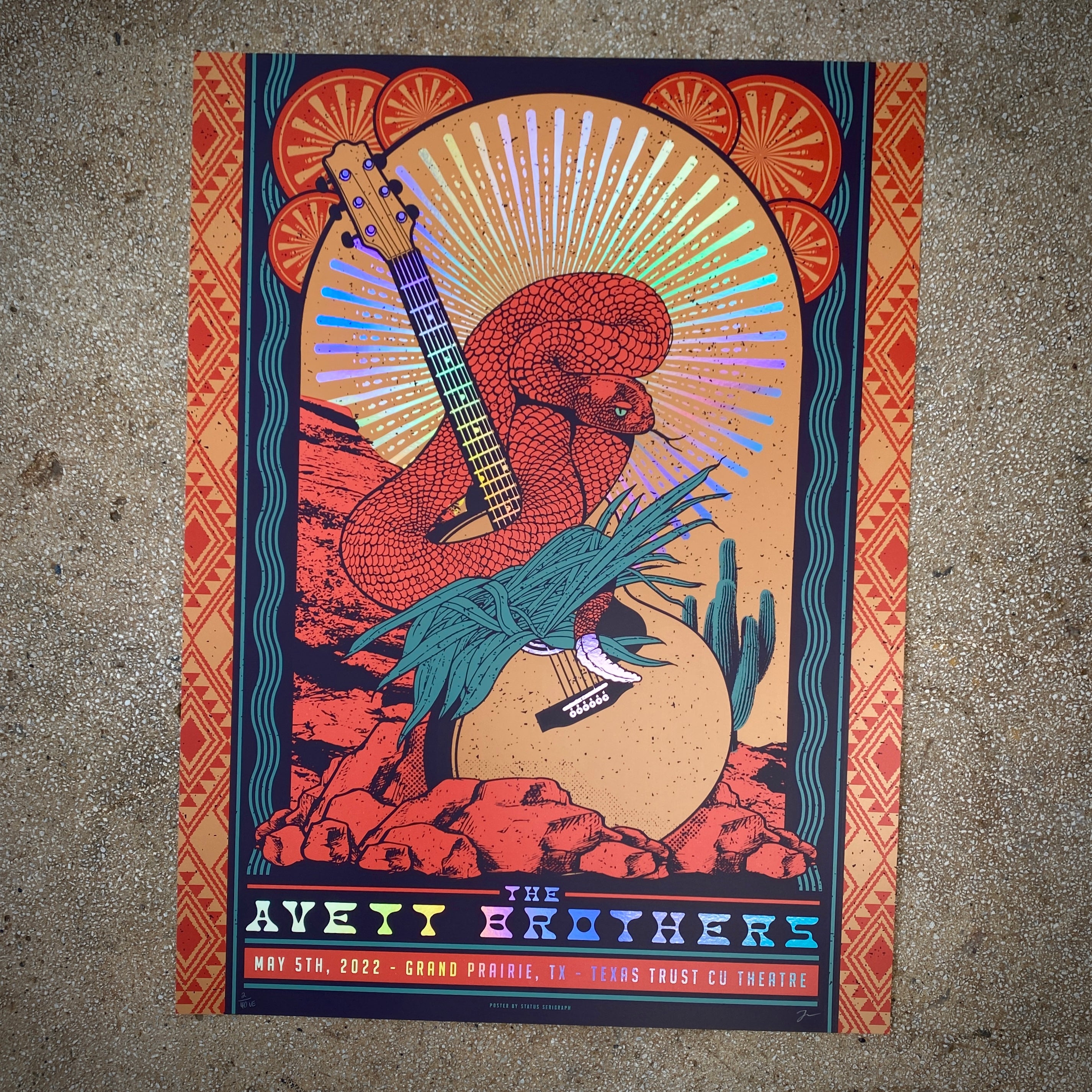 The Avett Brothers - Grand Prairie, TX 2022 (Rainbow Foil)