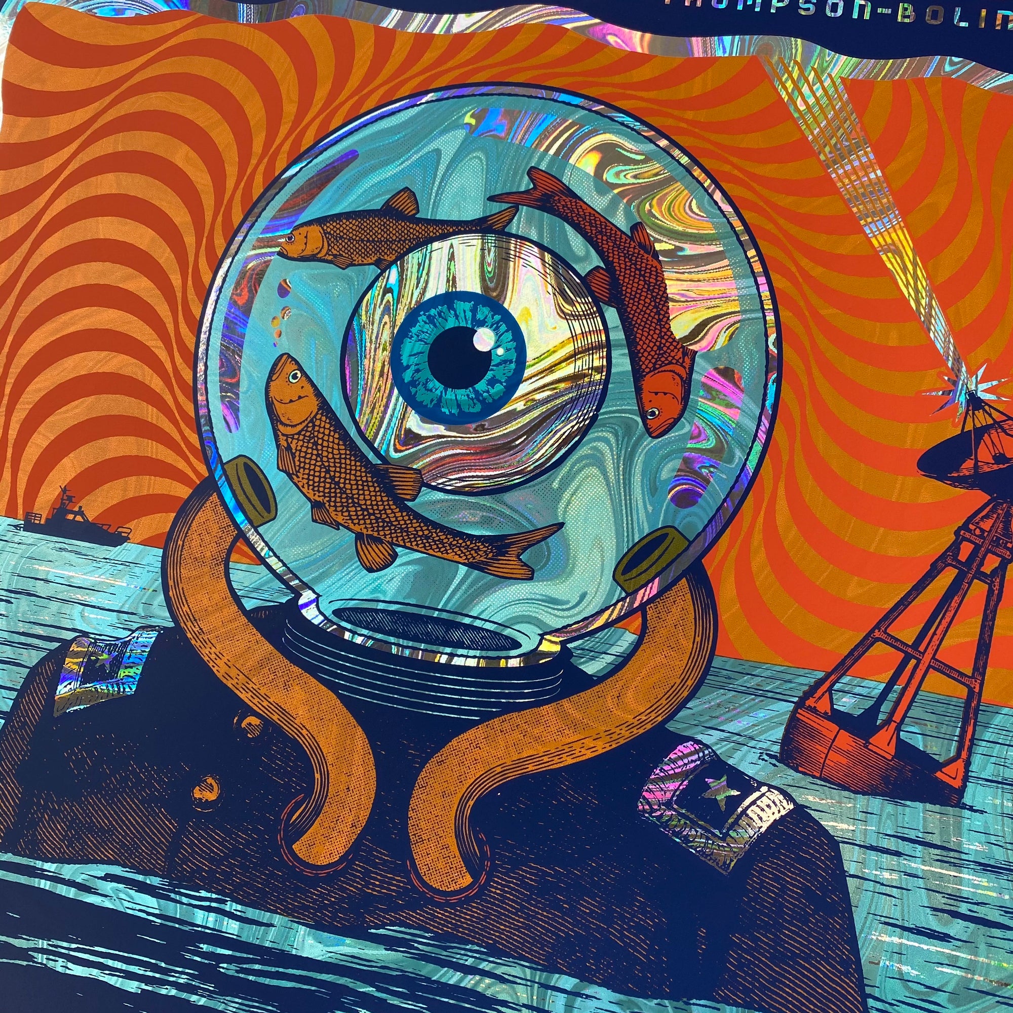 Foo Fighters 4/20 Knoxville Holographic Swirl Foil