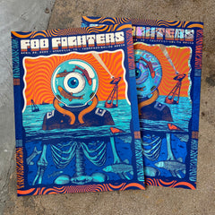 Coop シルクスクリーンポスター　FOO FIGHTERS 90sシルクスクリーンFoo Fighters ポスター coop - メルカリ