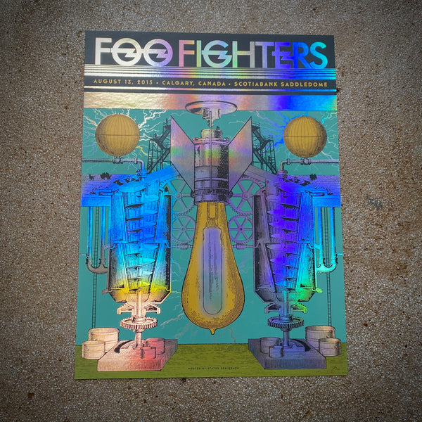Foo Fighters - Calgary 2015 (Rainbow Foil) LAST 4!!!