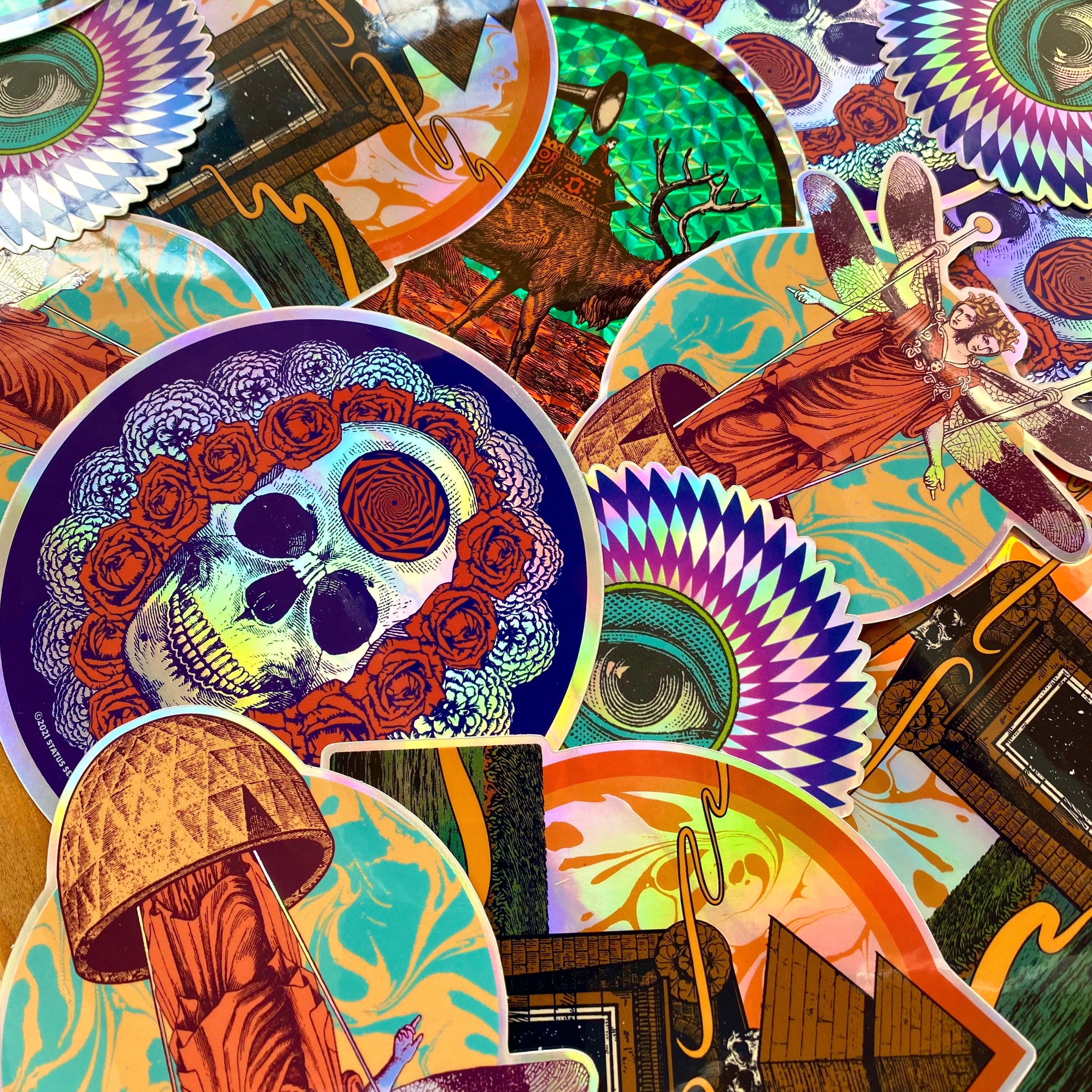 Holographic 4 Sticker Set