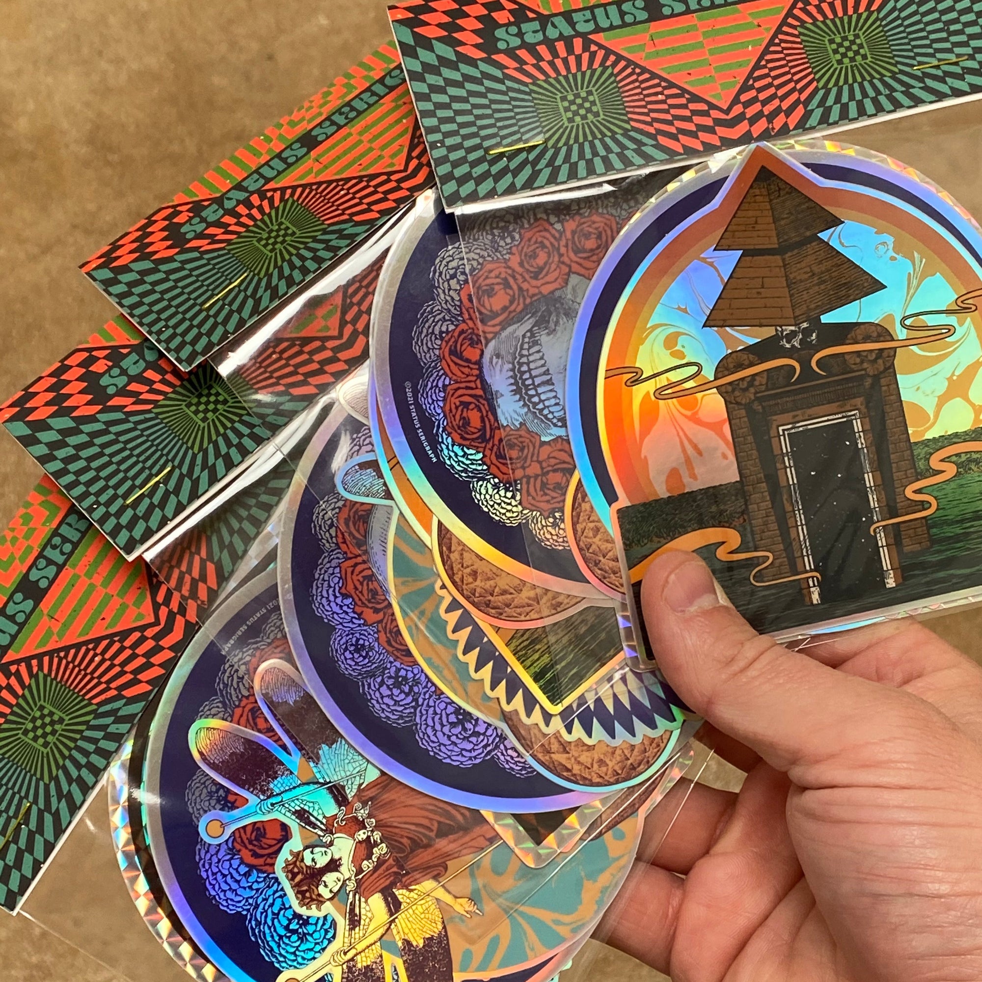 Holographic 4 Sticker Set