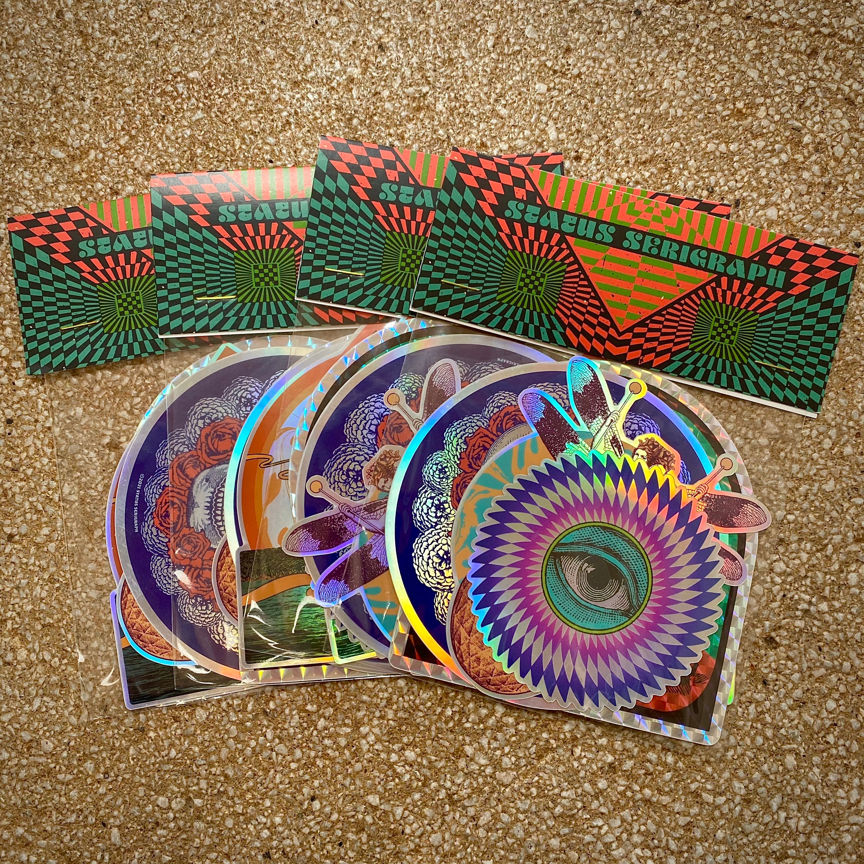 Holographic 4 Sticker Set