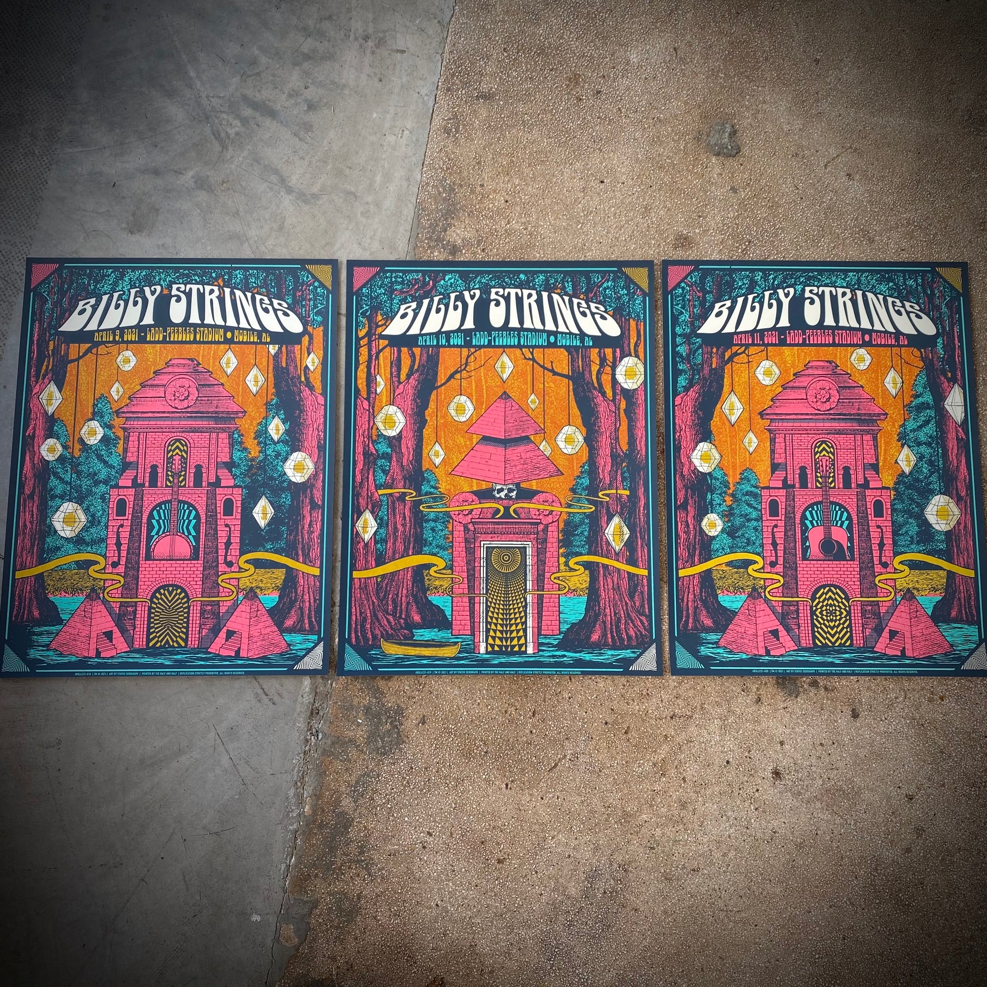 Billy Strings - Mobile AL  (Regular Matching Numbered Set)