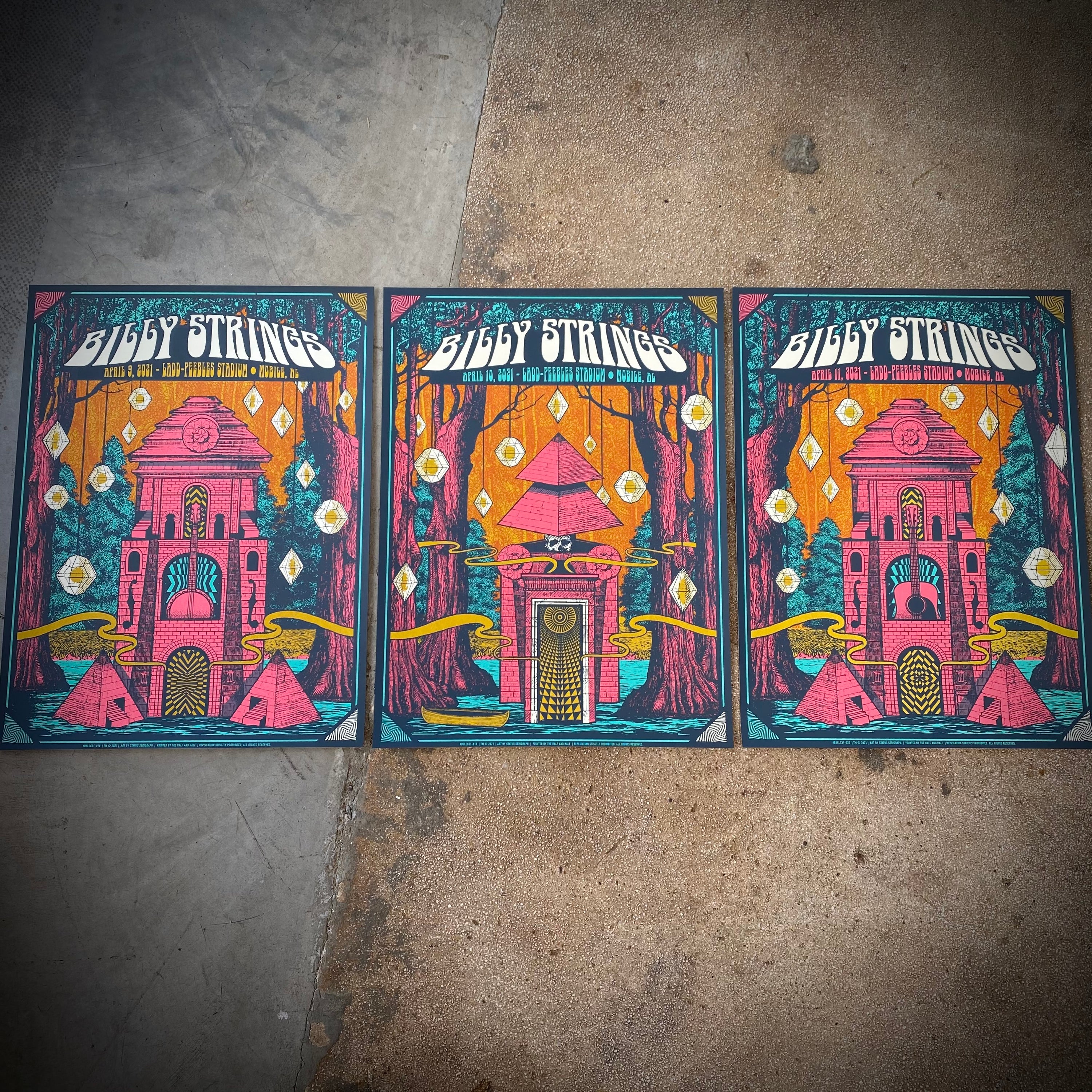 Billy Strings - Mobile AL  (Regular Matching Numbered Set)