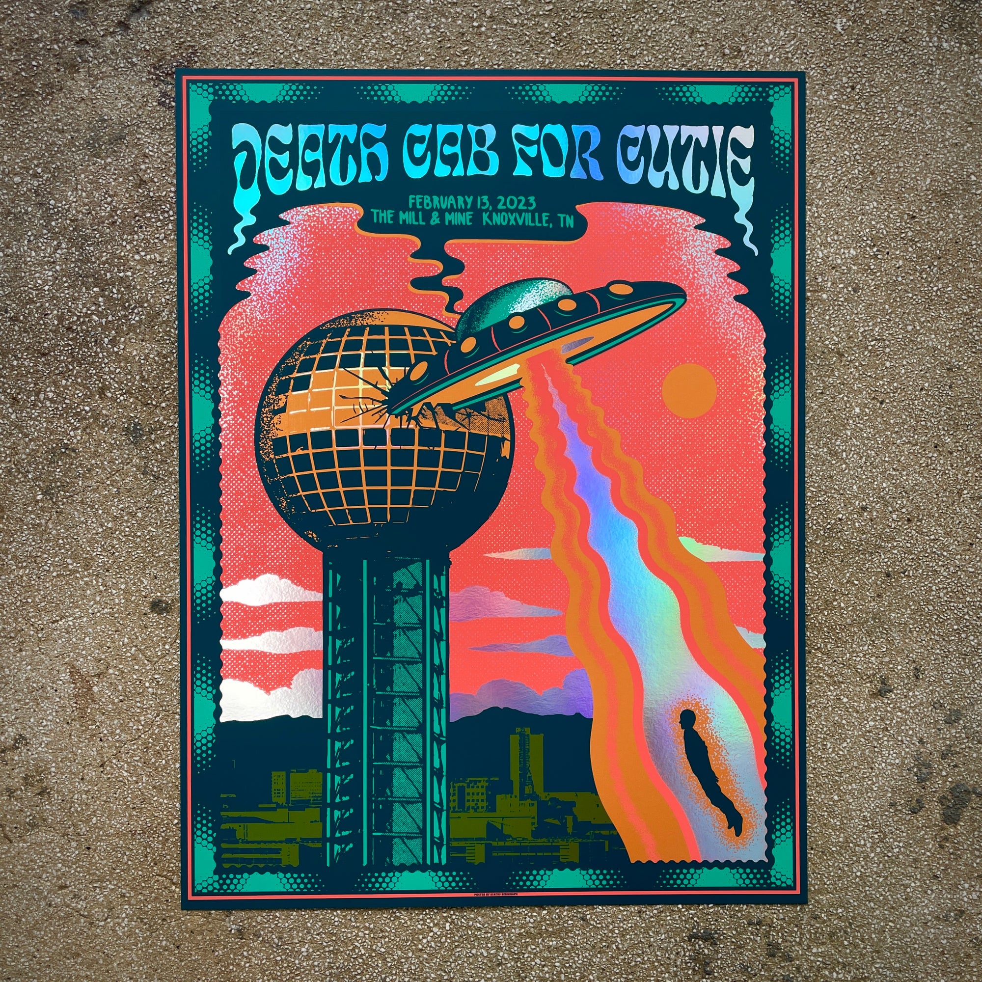 Death Cab for Cutie - Knoxville TN 2023 (Rainbow Foil)