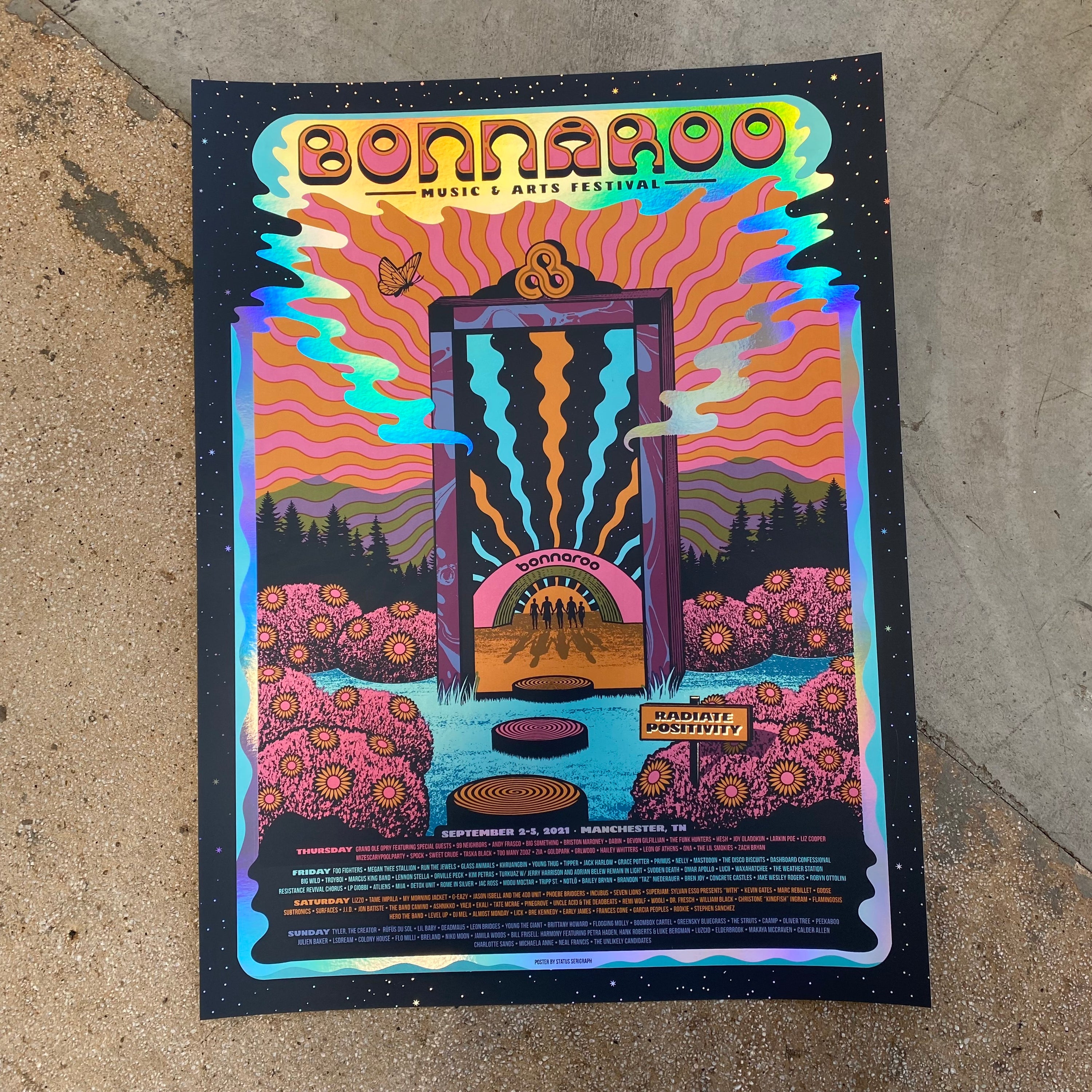Bonnaroo 2021 Rainbow Foil