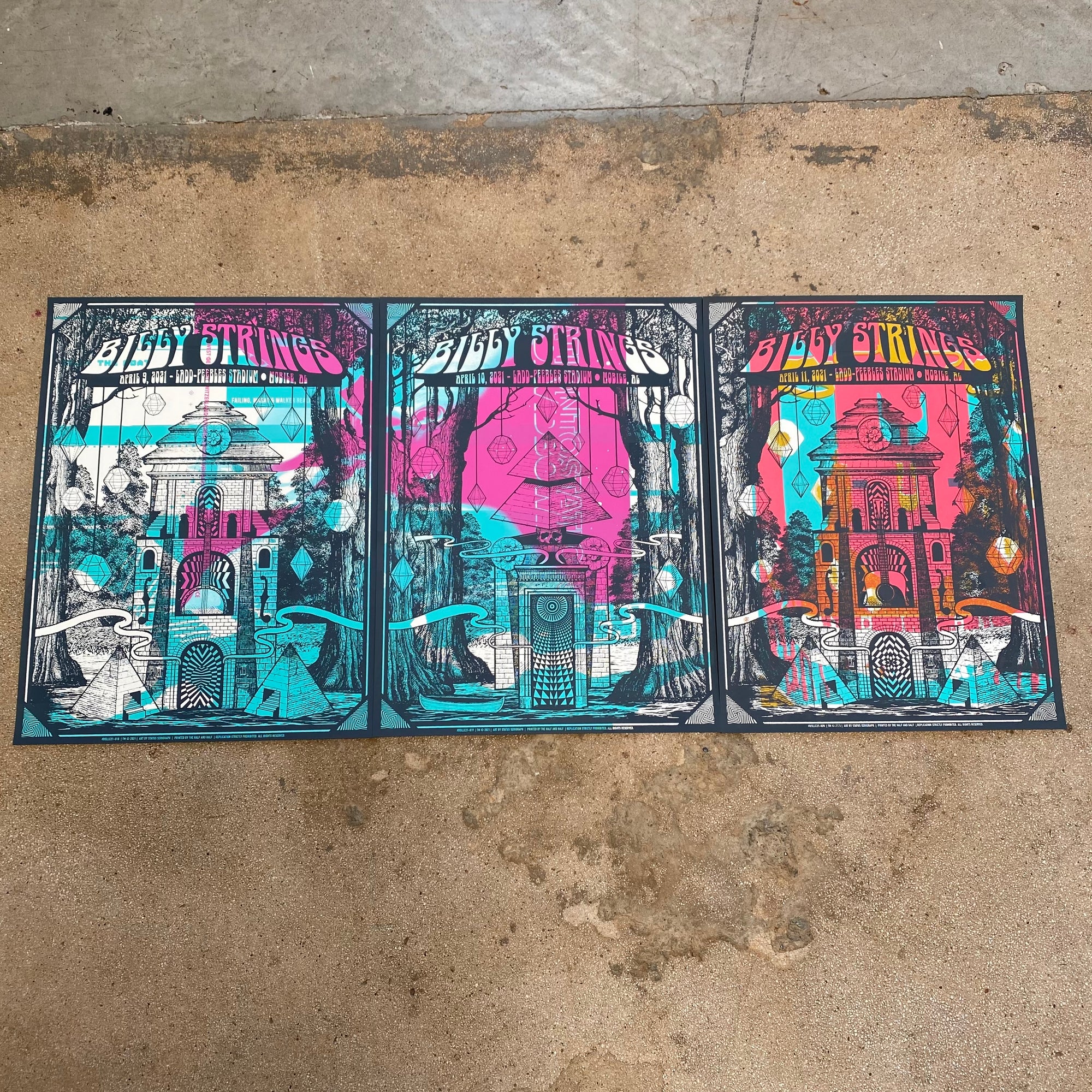 Billy Strings Test Print Set #3