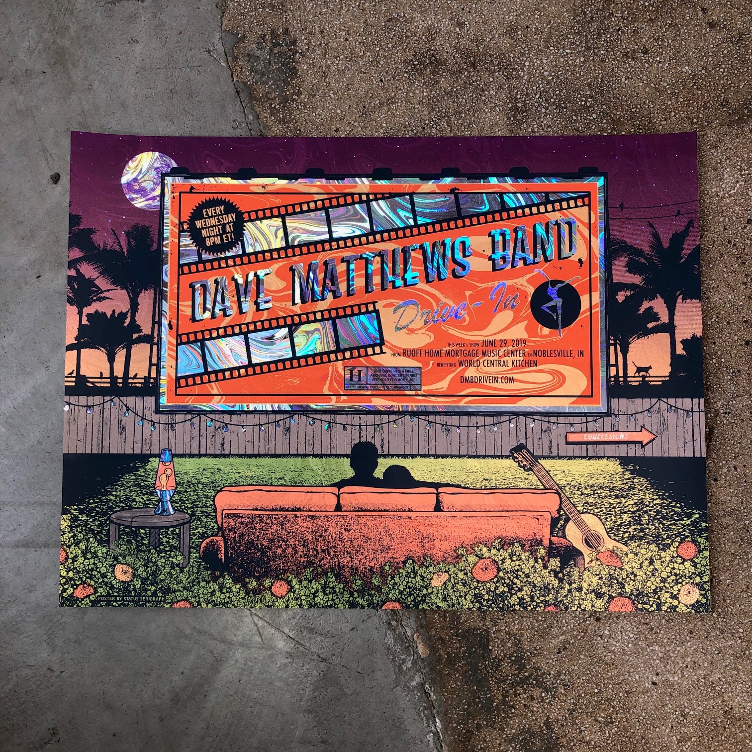 Dave Matthews Band -  Noblesville 2019 DRIVE IN (Swirl Foil)