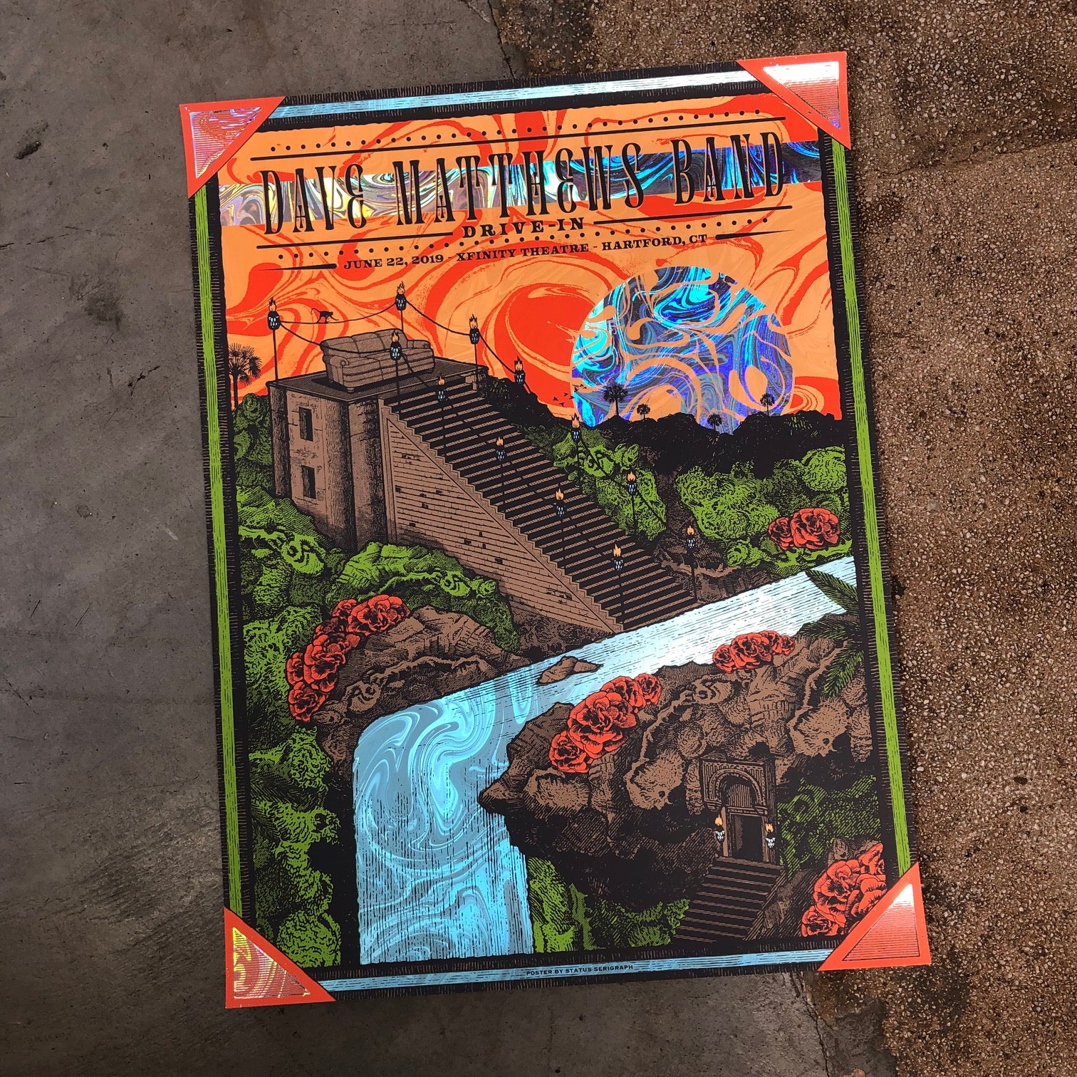 Dave Matthews Band -  Hartford 2019 DRIVE IN (Swirl Foil)