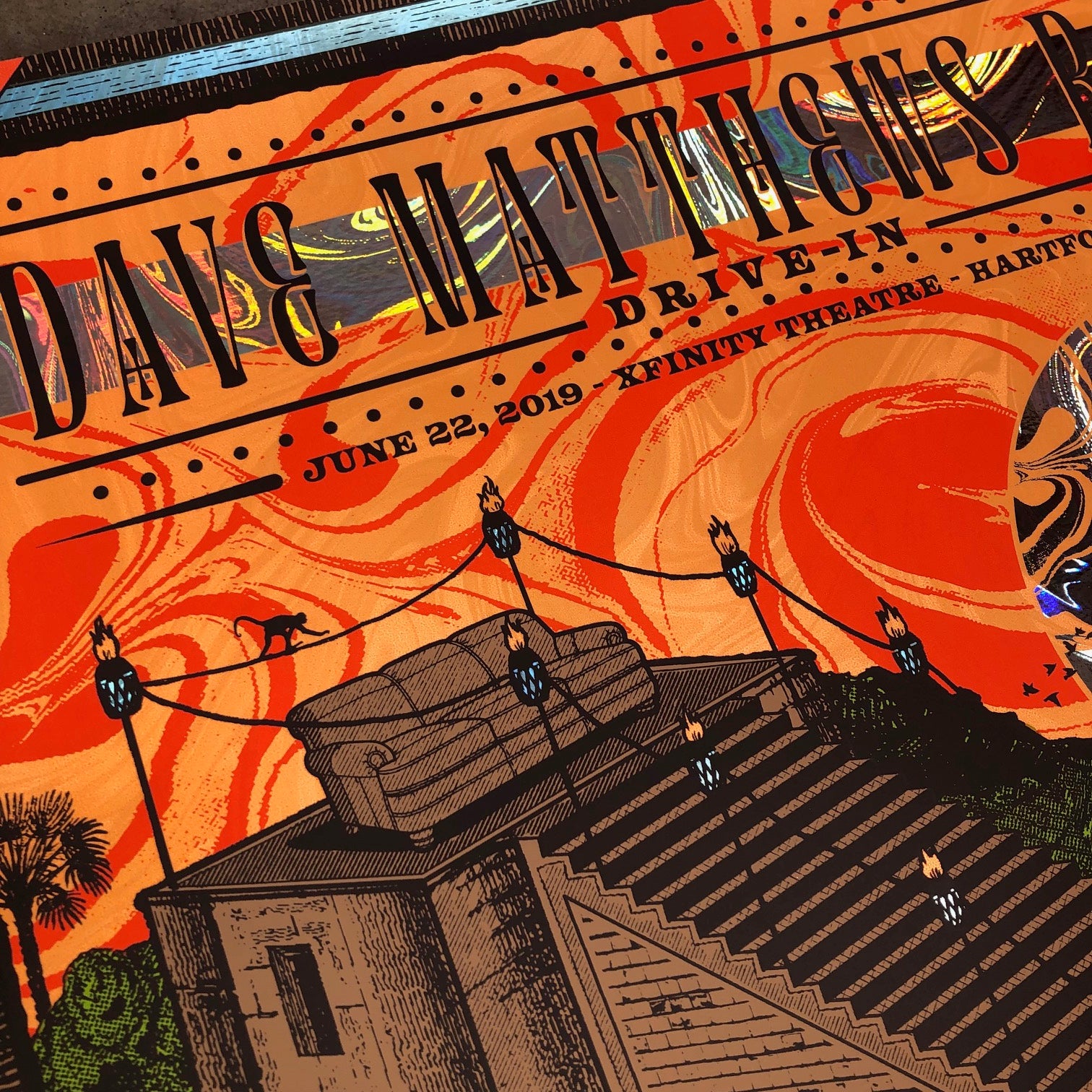 Dave Matthews Band -  Hartford 2019 DRIVE IN (Swirl Foil)