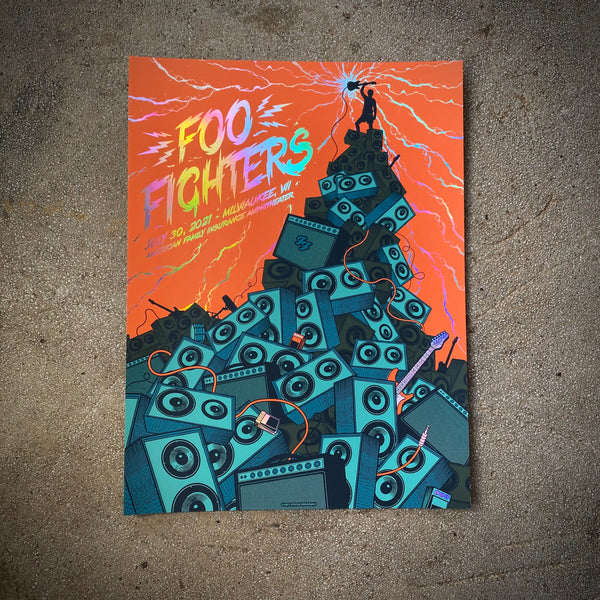Foo Fighters - Milwaukee 2021 (Rainbow Foil)