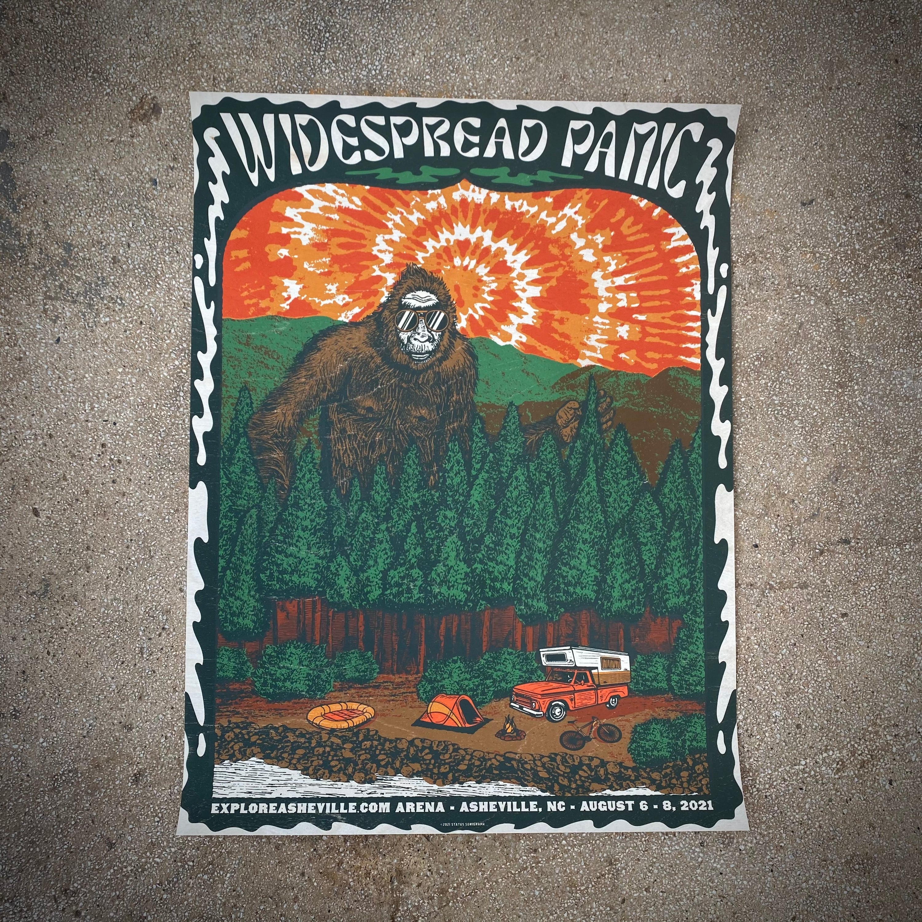 Widespread Panic - Asheville 2021 (Wood Veneer)