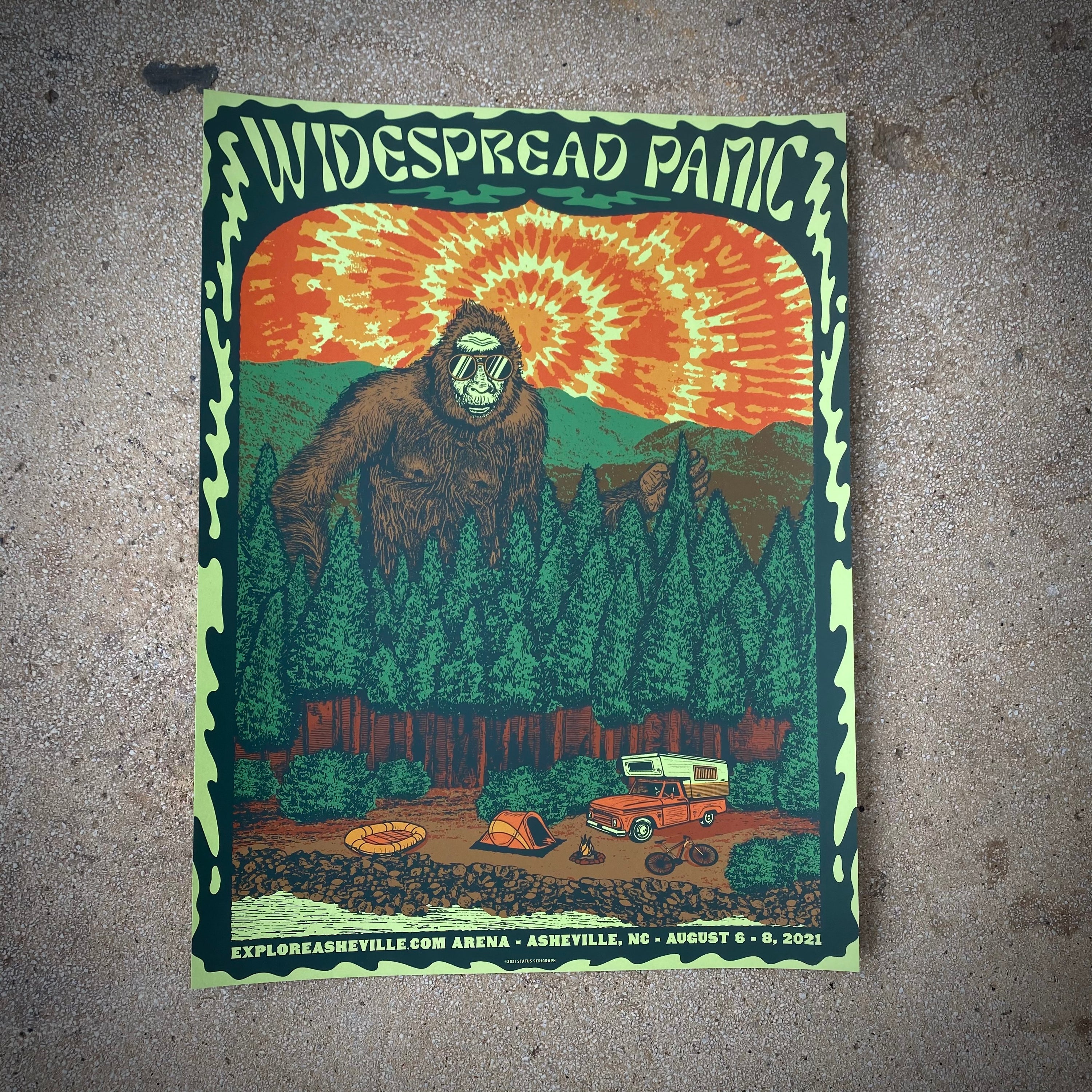 Widespread Panic - Asheville 2021 (Moss Green Variant)