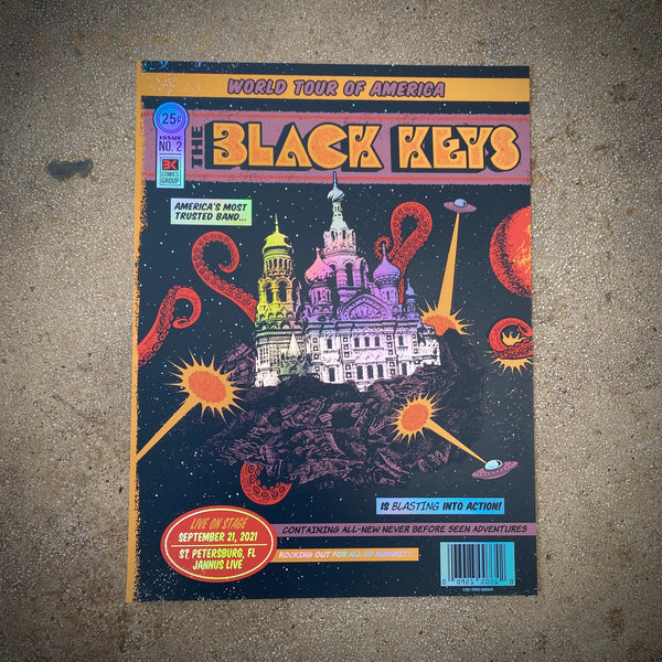 The Black Keys - St. Petersburg, FL 2021 (Rainbow Foil)