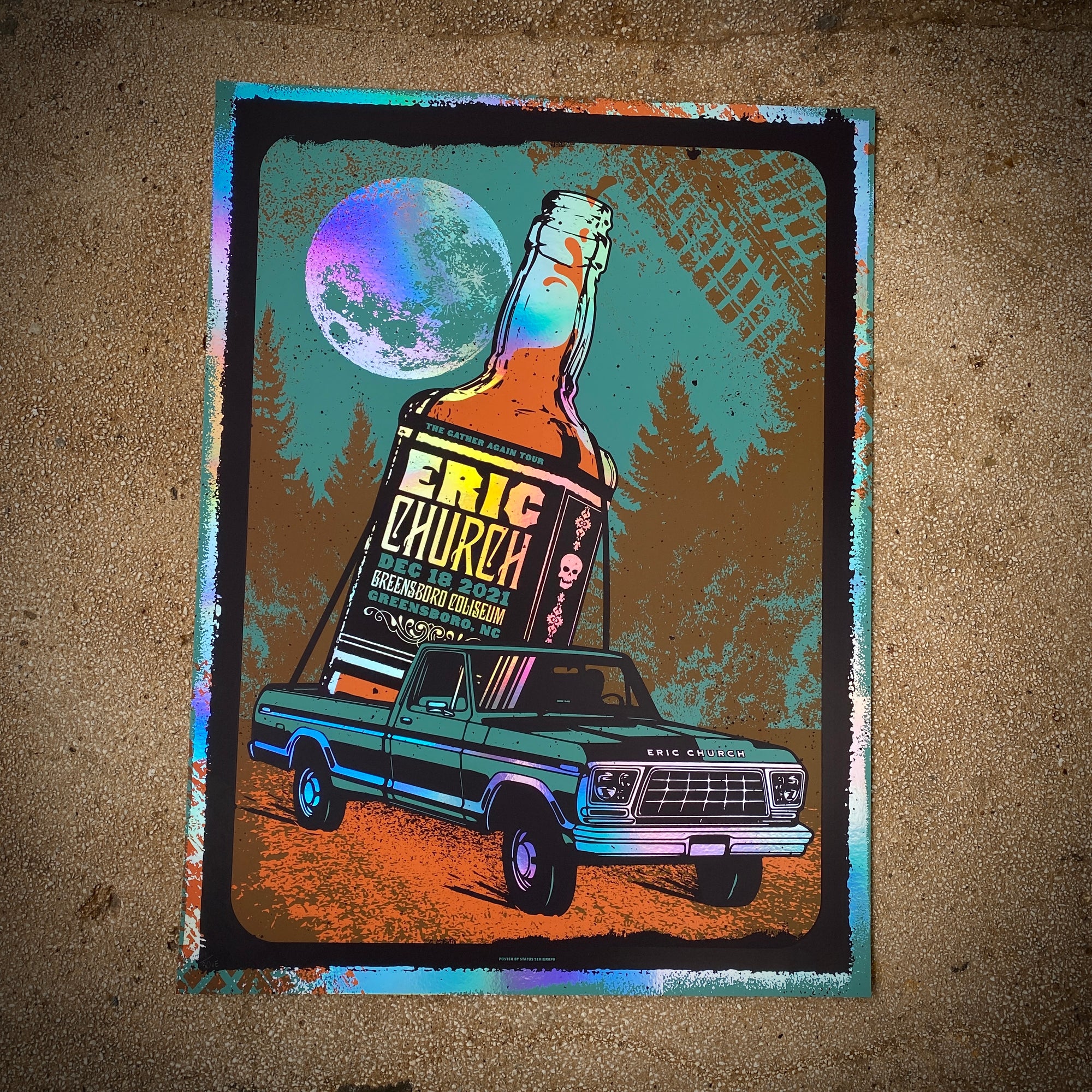 Eric Church - Greensboro, NC 2021 (Rainbow Foil)
