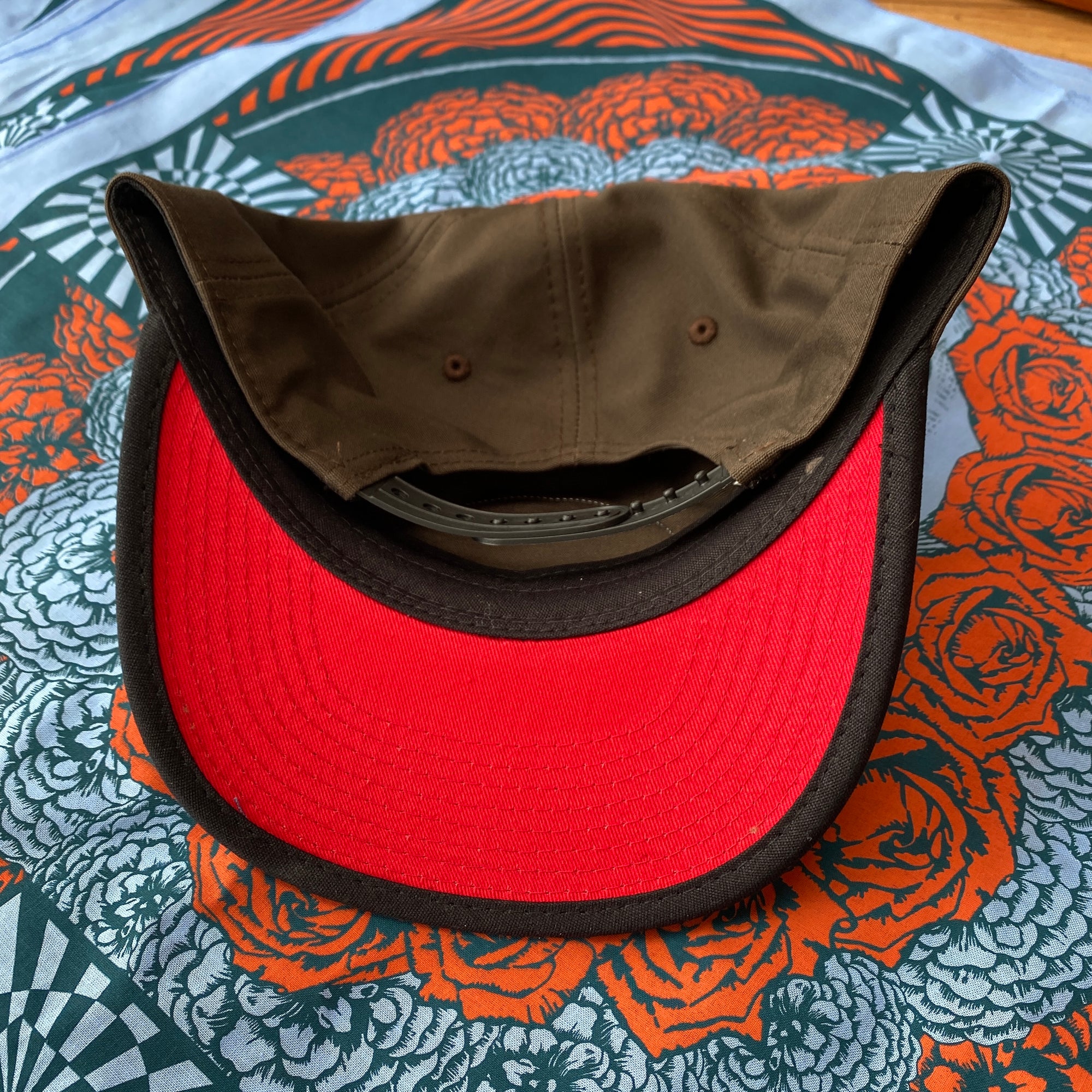 Sun Patch Snapback Hat - Brown