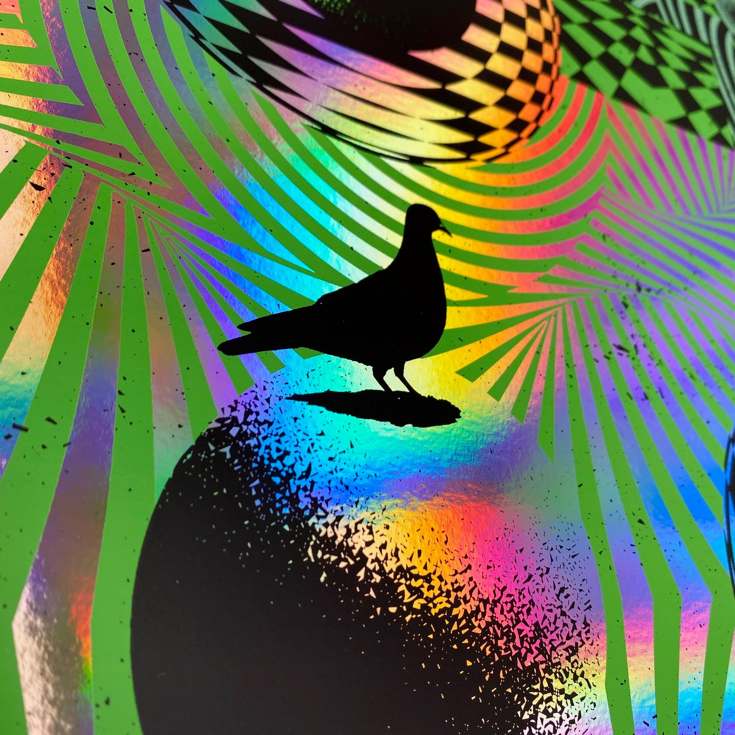 Pigeons Playing Ping Pong - OR/WA Run 2022 (Rainbow Foil)