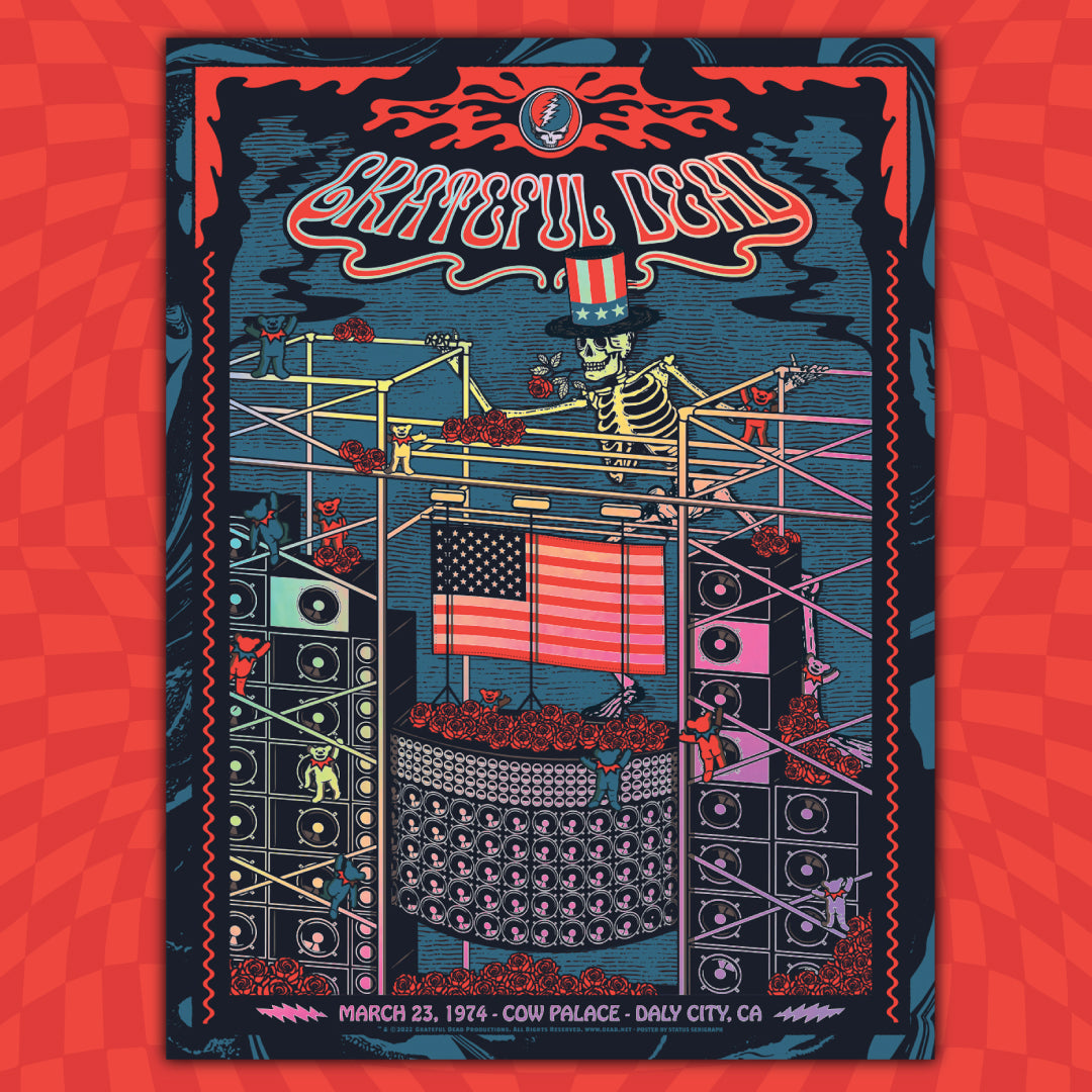 Grateful Dead Milestone #9 - 3/23/74 - Holographic Foil