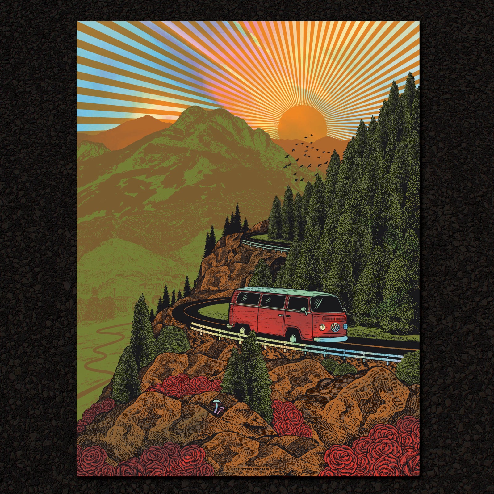 And the Road Goes on Forever (Rainbow Foil)