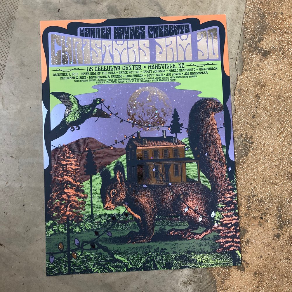 Warren Haynes Christmas Jam 2018 (Snow Foil)