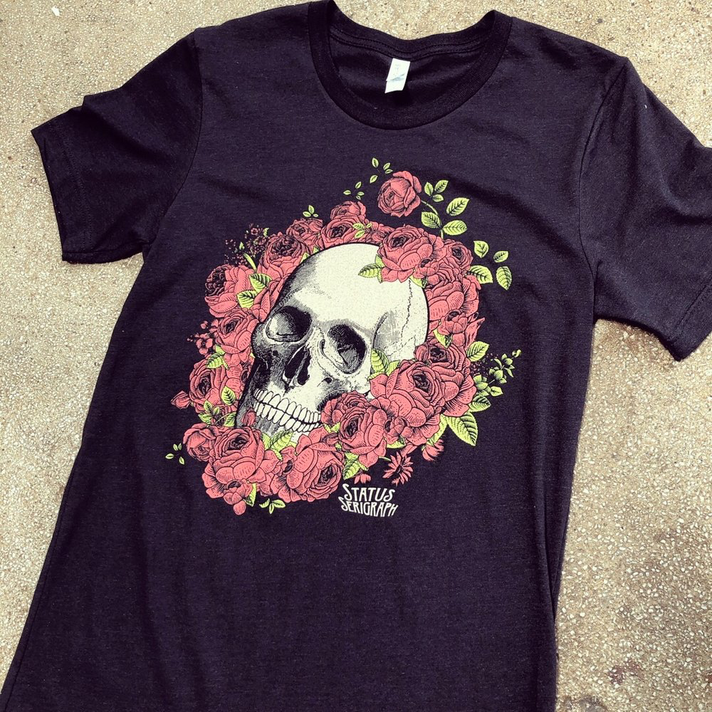Skull & Roses Tee (One Large and One Small left!!!)