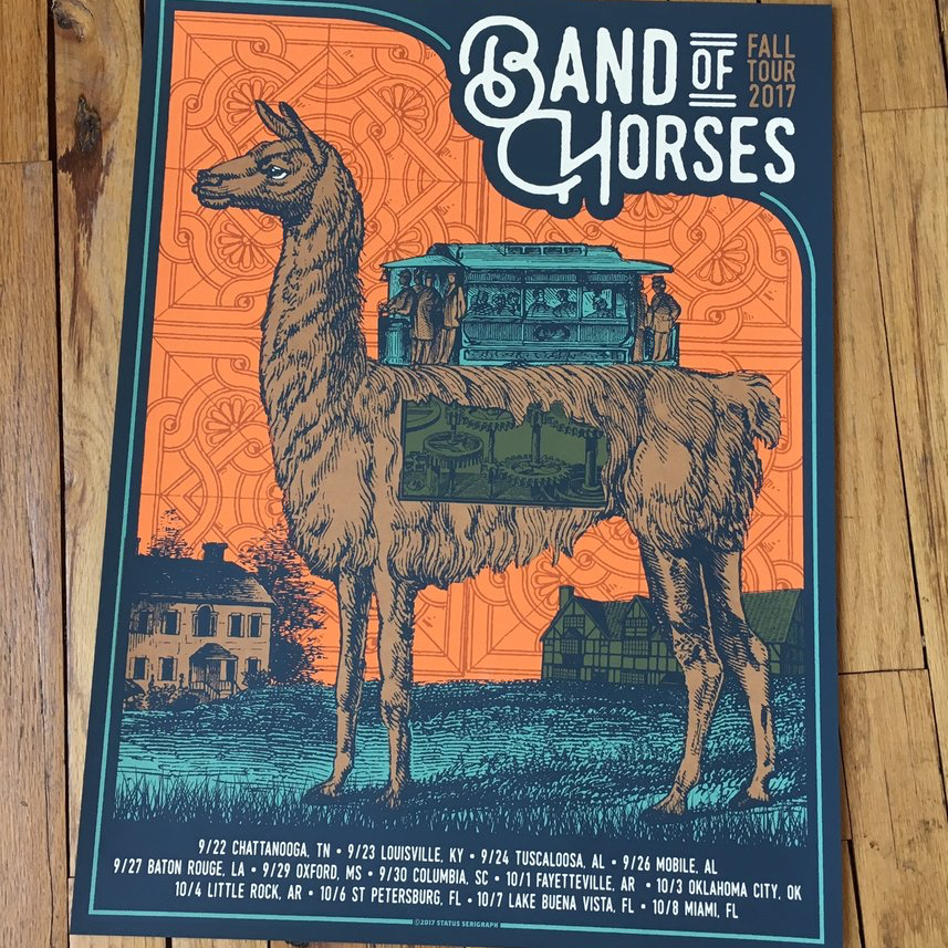 Band of Horses - Fall Tour 2017 (Orange)