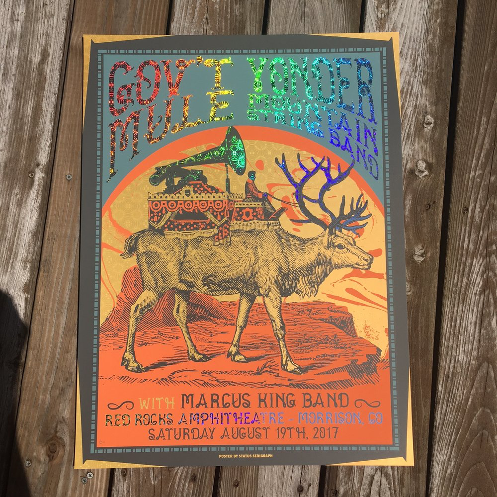 Govt Mule & Yonder Mountain String Band - Red Rocks (Fireworks Foil)