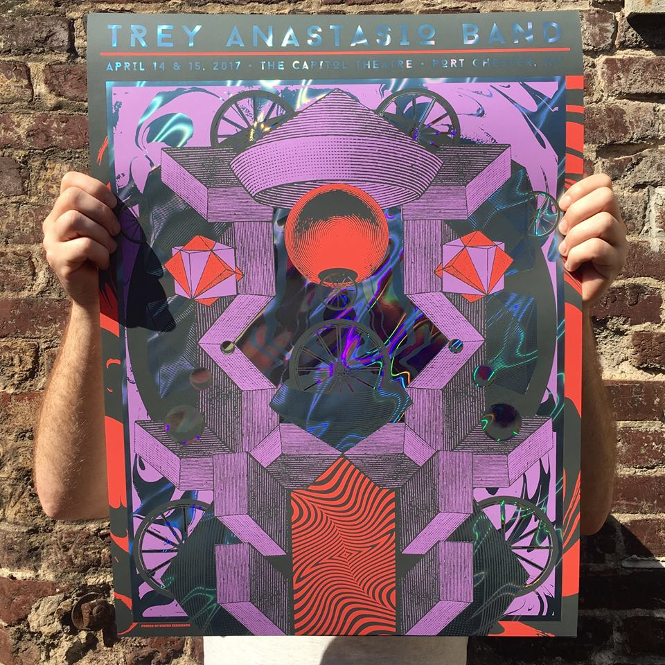 Trey Anastasio Band - Port Chester, NY Purple (Lava Foil) 2017