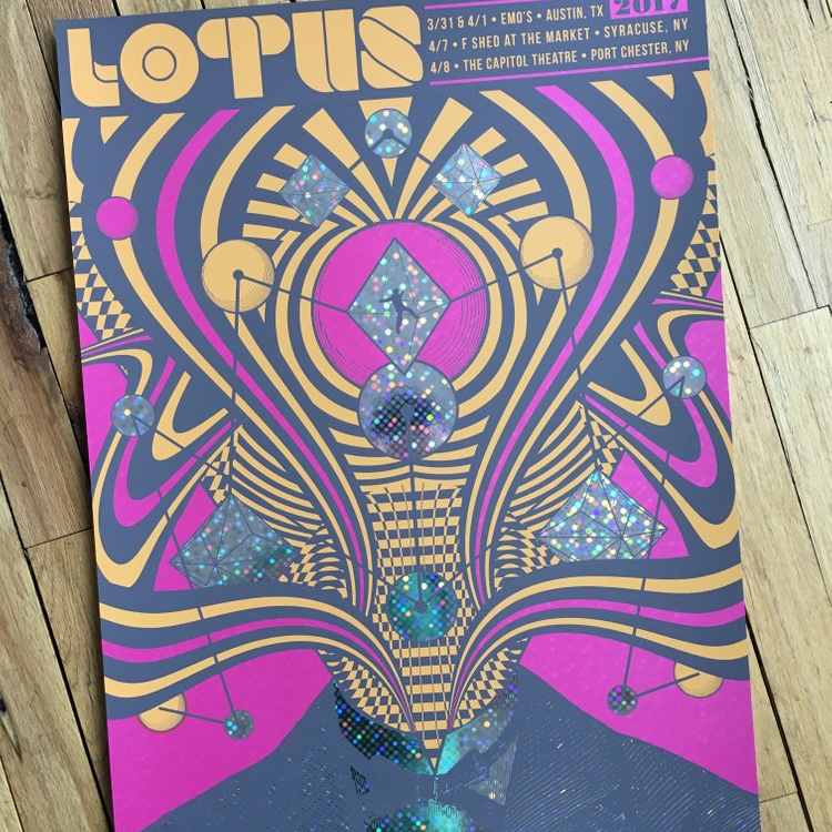 Lotus - 2017 Tour - Disco Dot Foil