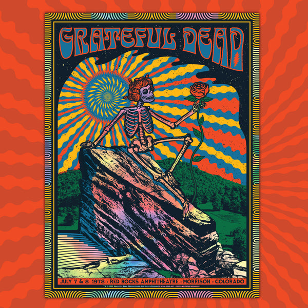 Grateful Dead Milestone #8 Red Rocks '78 - Holographic Foil